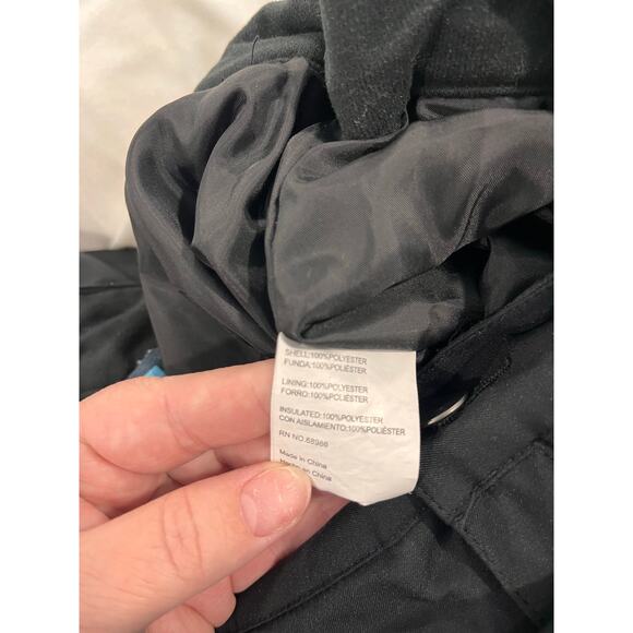 Iceburg Outerwear Youth XL (18) Black Insulated Snow Pants Winter Ski Bib - Picture 12 of 12